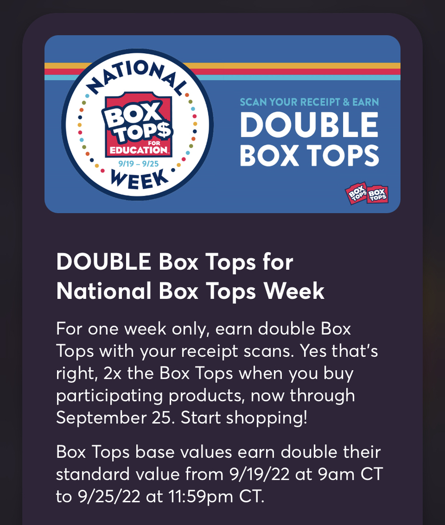 Double Box Tops Week